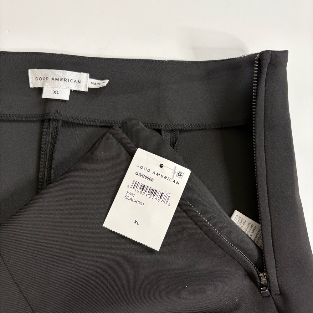 Good American Black Dress Pants Side Zip & Zip Ankles new with Tags Size XL - Picture 4 of 11